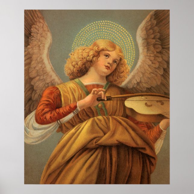 Renaissance Angel Playing Violin Melozzo da Forli Poster (Front)