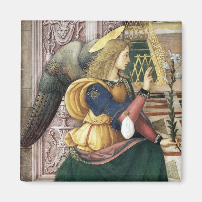 Renaissance  Angel Square Magnet Pinturicchio (Front)