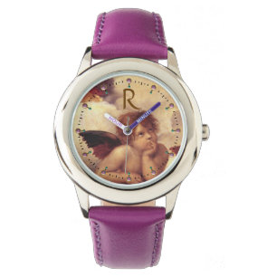 RENAISSANCE ANGEL /Winged Cherub Monogram Watch