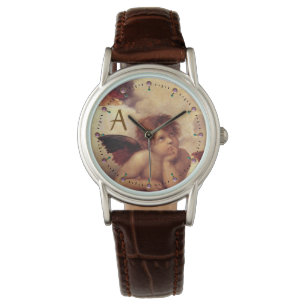 RENAISSANCE ANGEL /Winged Cherub Monogram Watch