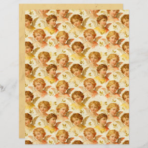 Renaissance Angels Scrapbook Paper