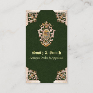 Renaissance Antique Style (Green) Business Card