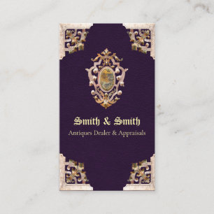 Renaissance Antique Style (Purple) Business Card