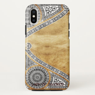 RENAISSANCE ARCHITECT BROWN PARCHMENT iPhone XS CASE