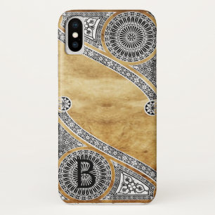RENAISSANCE ARCHITECT Parchment Monogram iPhone X Case