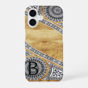 RENAISSANCE ARCHITECT Parchment Monogram iPhone 16 Case