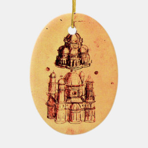 RENAISSANCE ARCHITECTURAL PROJECT,ARCHITECT CERAMIC TREE DECORATION