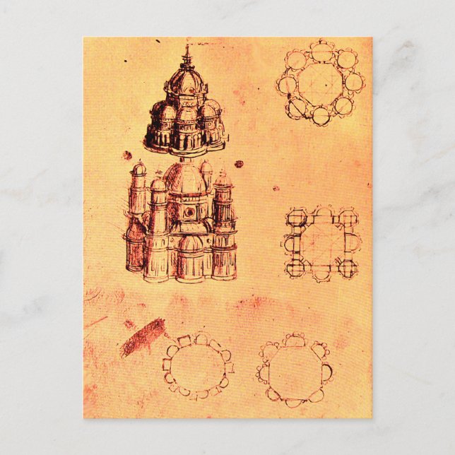 RENAISSANCE ARCHITECTURAL PROJECT, Parchment Postcard (Front)