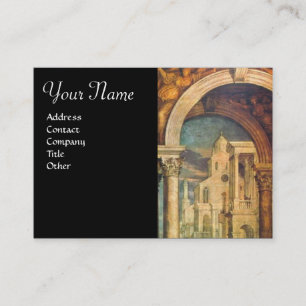 RENAISSANCE ARCHITECTURE Architect Black Business Card