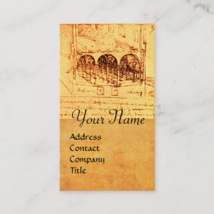 RENAISSANCE ARCHITECTURE,ARCHITECT, ENGINEER BUSINESS CARD