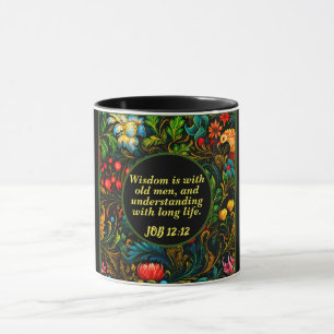 Renaissance Art Floral With Bible Verse Mug