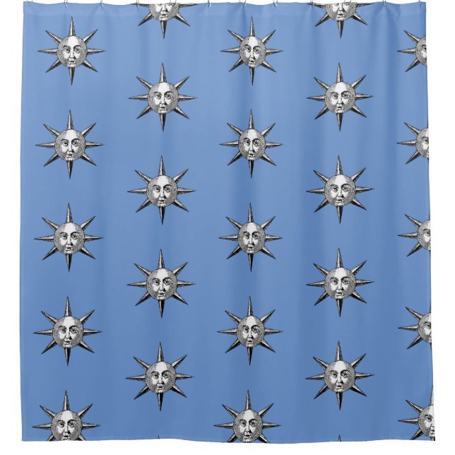 Renaissance Astronomy - Sun Face  Shower Curtain (Front)