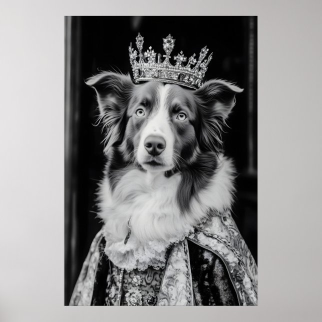 Renaissance Australian Shepherd Portrait, Royal Poster (Front)