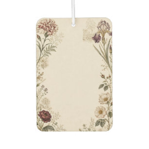 Renaissance Botanical Wedding Invitation Car Air Freshener