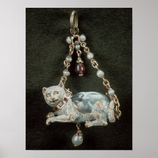 Renaissance cat pendant poster (Front)