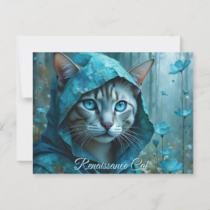 Renaissance Cat Postcard