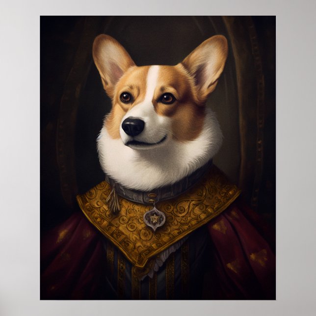 Renaissance Corgi Poster (Front)