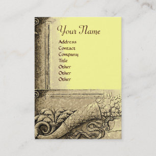 RENAISSANCE CORNUCOPIA MONOGRAM BUSINESS CARD