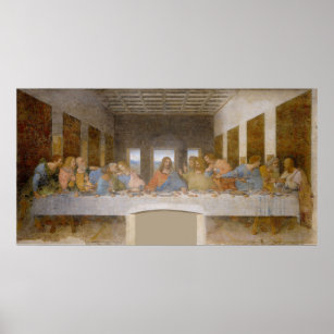 Renaissance Da Vinci painting: "The Last Supper", Poster