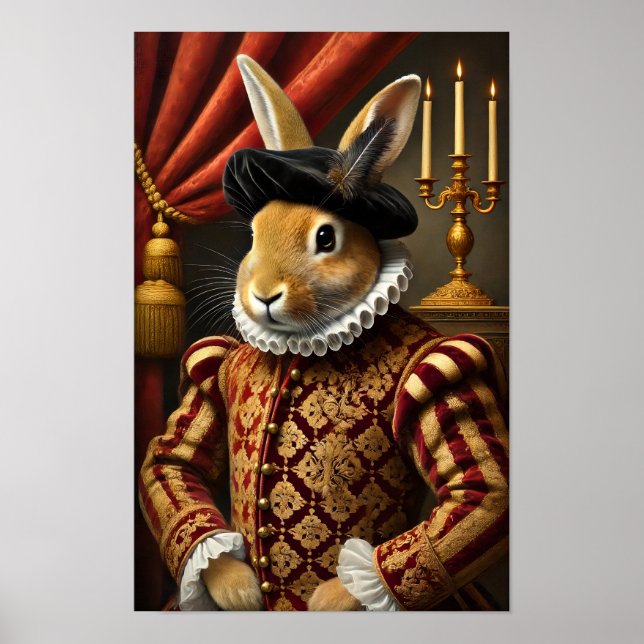 Renaissance Duke Bunny Poster (Front)