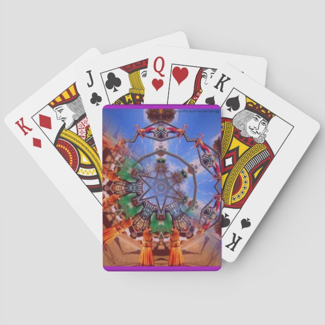 Renaissance Fair Kaleidoscope Playing Cards (Back)