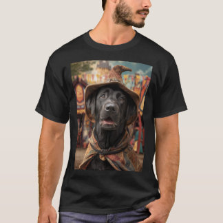 Renaissance Faire Dogs: Black Labrador Retriever T-Shirt