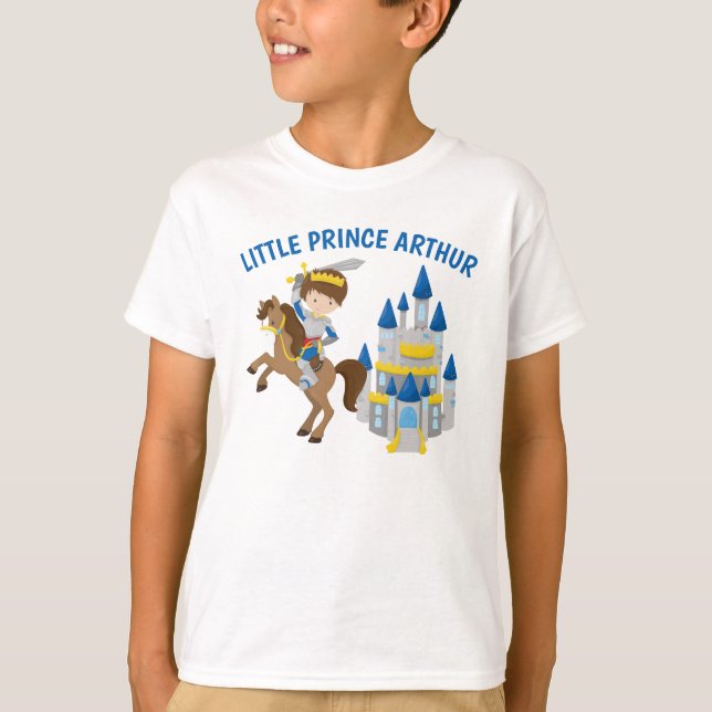 Renaissance Faire Knight Personalised Kids T-Shirt (Front)