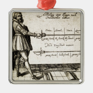 Renaissance Fencing Metal Tree Decoration