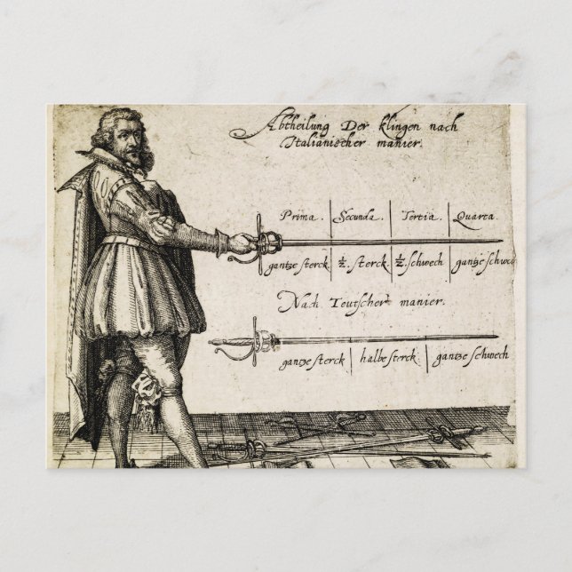 Renaissance Fencing Postcard (Front)
