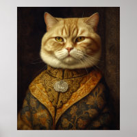 Renaissance Fluffy Cat