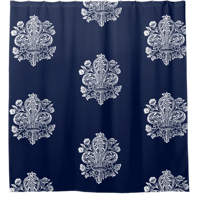 Renaissance French Fleur de Lis  Shower Curtain (Front)