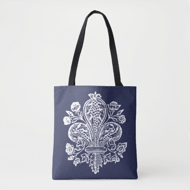 Renaissance French Fleur de Lis Tote (Front)