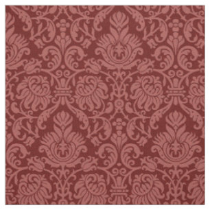 Renaissance Genoese Damask, Dark Red Fabric