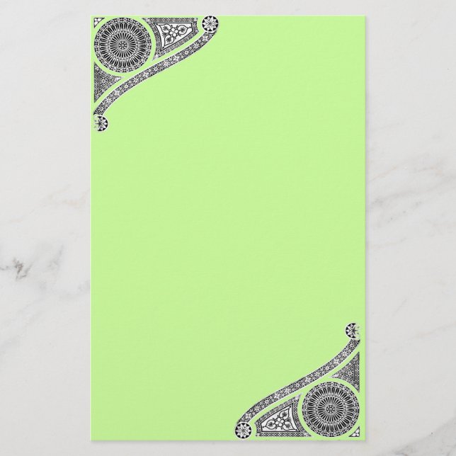 RENAISSANCE ,green Stationery (Front)