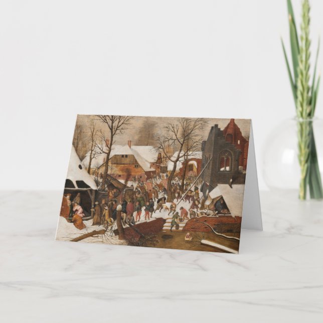 Renaissance Holy Nativity Holiday Card (Front)