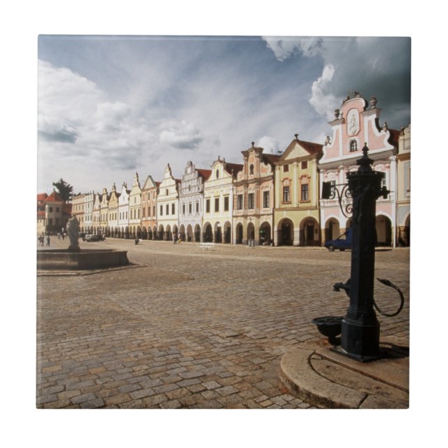 Renaissance Houses Ceramic Tile (Front)