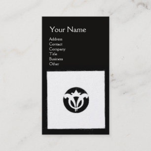 RENAISSANCE Legal Office Attorney Black White Business Card