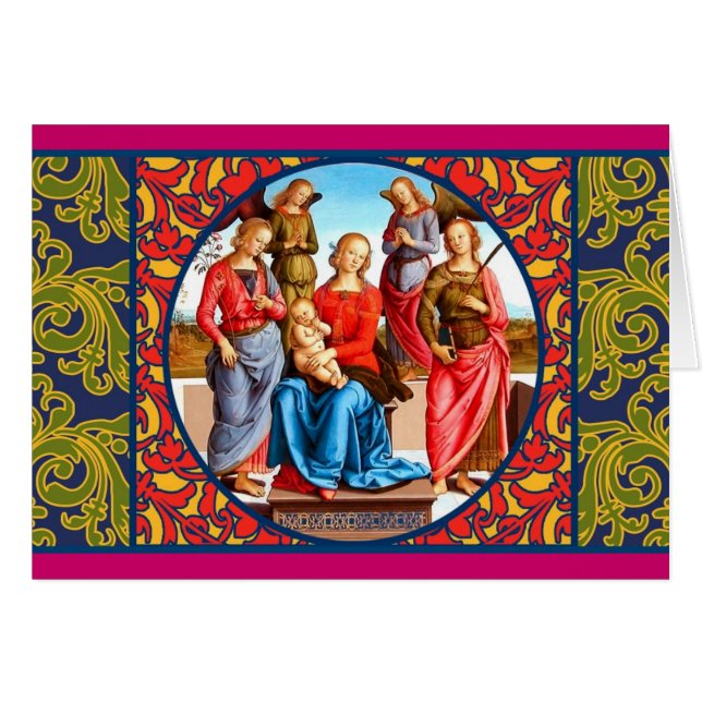 Renaissance Madonna and Child Card (Front Horizontal)