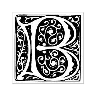 Renaissance Mediaeval Letter B Monogram Self-inking Stamp