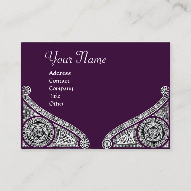 RENAISSANCE MONOGRAM BUSINESS CARD (Front)