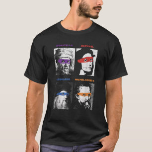 Renaissance Ninja Artists Funny Saying Pop Art Pai T-Shirt