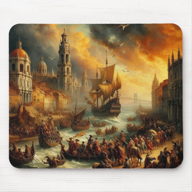 Renaissance oil painting mouse pad (Front)