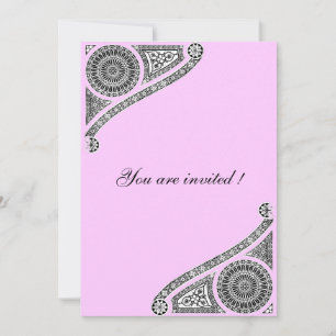 RENAISSANCE ,pink Invitation