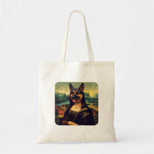 Renaissance Portrait–Inspired German Shepherd Art Tote Bag