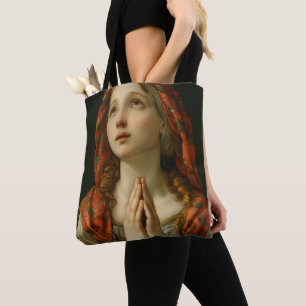 Renaissance Praying Girl Tote Bag