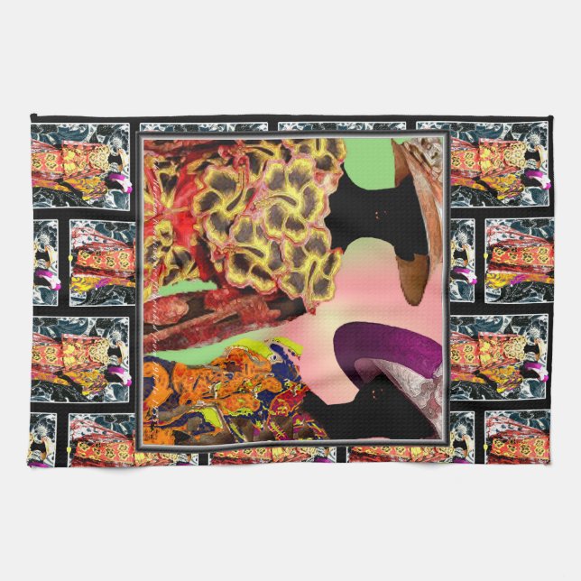 “Renaissance Radiance”  Tea Towel (Horizontal)