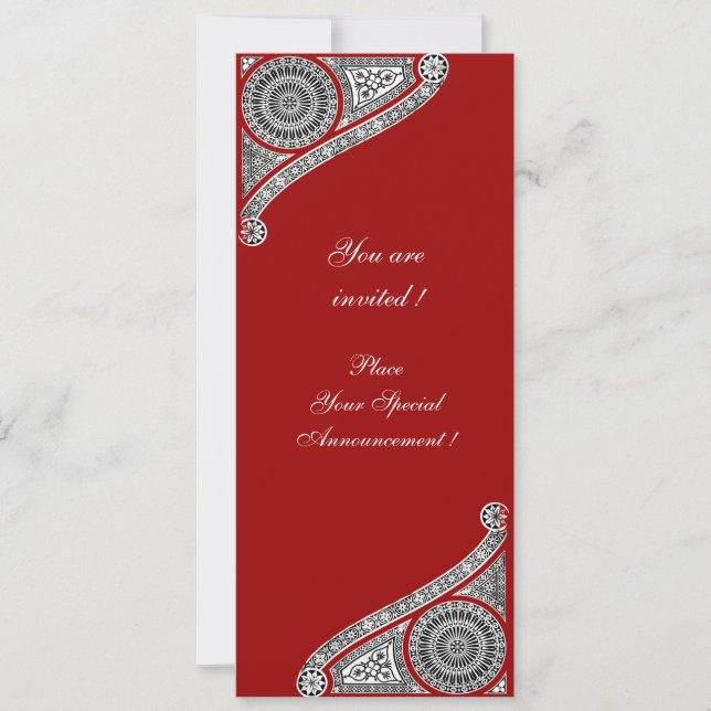 RENAISSANCE ,red Invitation (Front)
