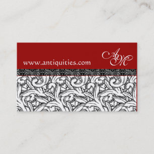 Renaissance Red, White & Black Business Cards