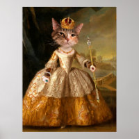 Renaissance Royal Pet Portrait Painting by Milly M