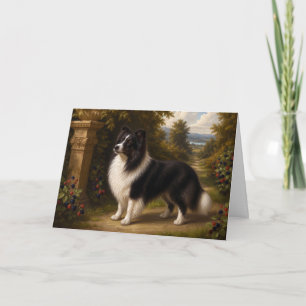Renaissance Shetland Sheepdog Blank Card